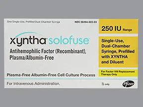 Xyntha Solofuse 250 (+/-) unit intravenous syringe