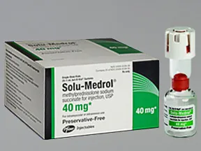 Solu-Medrol (PF) 40 mg/mL solution for injection