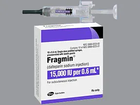 Fragmin 15,000 anti-Xa unit/0.6 mL subcutaneous syringe
