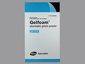 Gelfoam mucosal powder