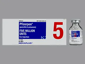 Pfizerpen-G 5 million unit solution for injection