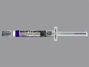 Bicillin C-R 900,000 unit-300k unit/2 mL intramuscular syringe