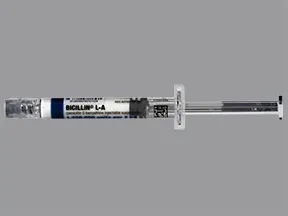 Bicillin L-A 1,200,000 unit/2 mL intramuscular syringe