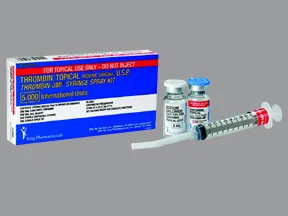 Thrombin-JMI 5,000 unit topical spray syringe