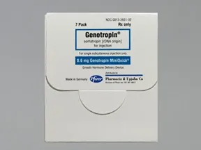 Genotropin MiniQuick 0.6 mg/0.25 mL subcutaneous syringe