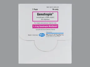 Genotropin MiniQuick 1.4 mg/0.25 mL subcutaneous syringe