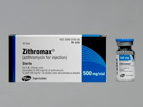 Zithromax 500 mg intravenous solution