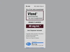 Vfend 200 mg/5 mL (40 mg/mL) oral suspension