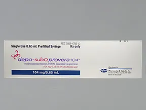 Depo-SubQ provera 104 104 mg/0.65 mL subcutaneous syringe