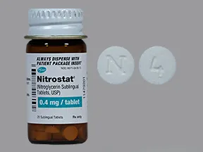 Nitrostat 0.4 mg sublingual tablet
