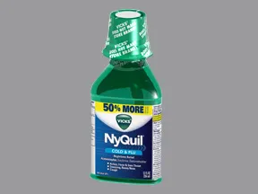 Vicks Nyquil Nighttime Relief 6.25 mg-15 mg-325 mg/15 mL oral liquid