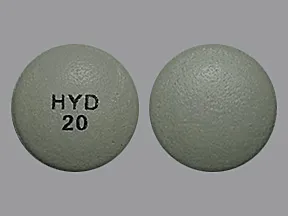 Hysingla ER 20 mg tablet, crush resistant, extended release