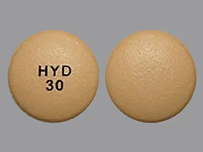 Hysingla ER 30 mg tablet, crush resistant, extended release