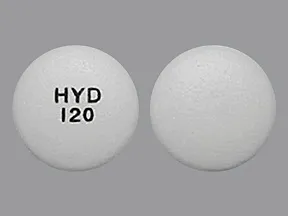 Hysingla ER 120 mg tablet, crush resistant, extended release