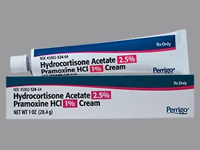 hydrocortisone-pramoxine 2.5 %-1 % topical cream