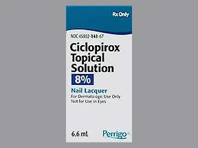 ciclopirox 8 % topical solution