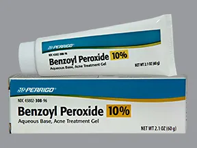 benzoyl peroxide 10 % topical gel