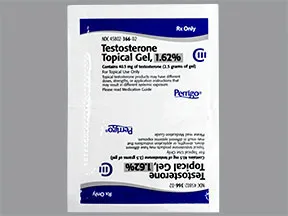 testosterone 1.62 % (40.5 mg/2.5 gram) transdermal gel packet