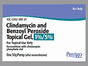 clindamycin 1 %-benzoyl peroxide 5 % topical gel with pump
