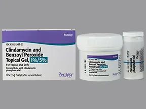 clindamycin 1 %-benzoyl peroxide 5 % topical gel with pump