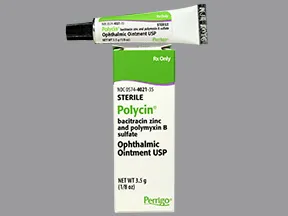 Polycin 500 unit-10,000 unit/gram eye ointment