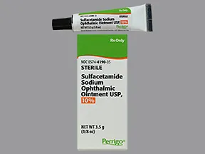 sulfacetamide sodium 10 % eye ointment