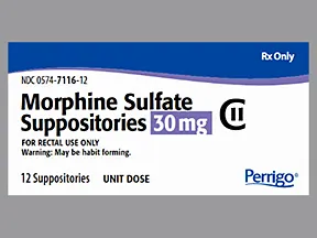 morphine 30 mg rectal suppository