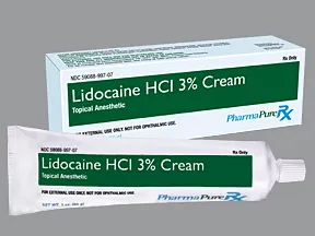 lidocaine HCl 3 % topical cream