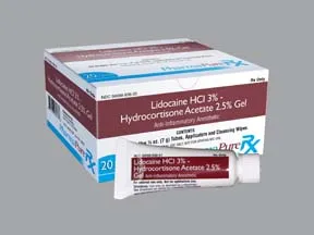 lidocaine-hydrocortisone-aloe vera 3 %-2.5 % (7 gram) rectal kit