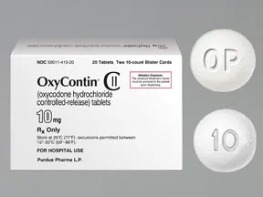 OxyContin 10 mg tablet,crush resistant,extended release