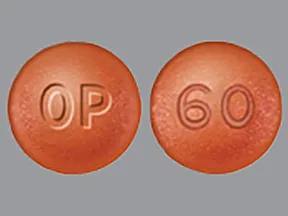 oxycodone ER 60 mg tablet,crush resistant,extended release 12 hr