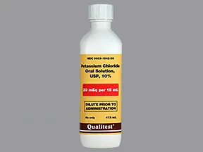 potassium chloride 20 mEq/15 mL oral liquid