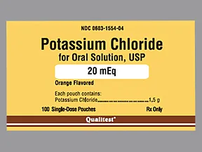 potassium chloride 20 mEq oral packet
