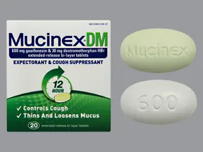 Mucinex DM 30 mg-600 mg tablet,extended release 12 hr