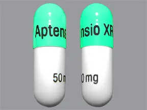 Aptensio XR 50 mg capsule,extended release sprinkle