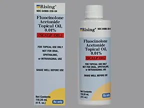 fluocinolone 0.01 % scalp oil and shower cap