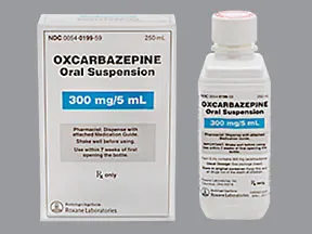 oxcarbazepine 300 mg/5 mL (60 mg/mL) oral suspension