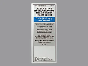azelastine 137 mcg (0.1 %) nasal spray aerosol