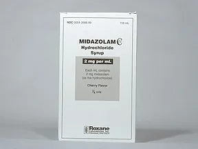 midazolam 2 mg/mL oral syrup