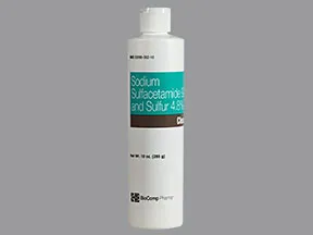 sulfacetamide sodium 9.8 %-sulfur 4.8 % topical cleanser