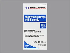Multi-Vitamin With Fluoride 0.5 mg/mL oral drops