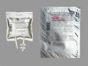 ciprofloxacin 400 mg/200 mL in 5 % dextrose intravenous piggyback