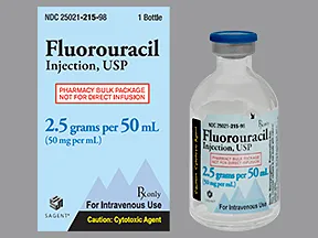fluorouracil 2.5 gram/50 mL intravenous solution