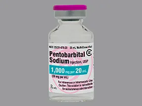 pentobarbital sodium 50 mg/mL injection solution
