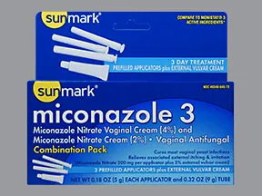 Miconazole-3 4 % (200 mg)-2 % (9 gram) vaginal pack,prefil appl, cream