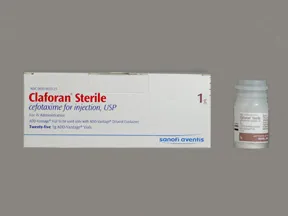 Claforan 1 gram intravenous solution