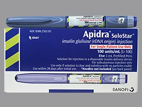Apidra SoloStar U-100 Insulin 100 unit/mL subcutaneous pen