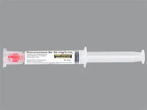 rocuronium 50 mg/5 mL (10 mg/mL) intravenous syringe