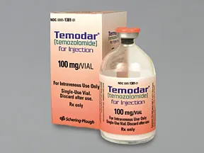 Temodar 100 mg intravenous solution