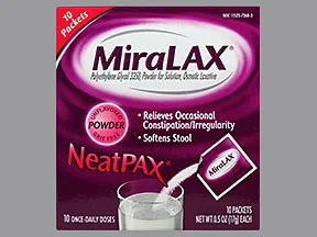 Miralax 17 gram oral powder packet